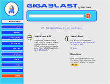 Tablet Screenshot of beta.gigablast.com